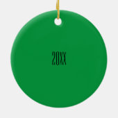 Golf Ball with Dimples Personalized Name Title Keramisch Ornament (Achterkant)