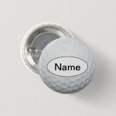 golf ball with your name on it ronde button 3,2 cm (Voorkant /achterkant)