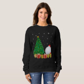 Golf Ball Xmas Tree Verlichting Santa Hat Golf Bal Trui (Voorkant volledig)