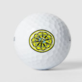 Golf Ball Yellow Bumblebee Lemons Golfballen (Voorkant)