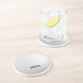  Golf Ball Zandsteen Onderzetter (Zijkant)