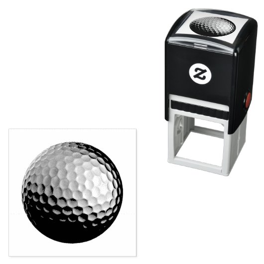 Golf Ball Zelfinkt Stempel (In situ)