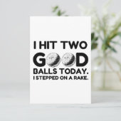 GOLF-BALLEN BEDANKKAART (Staand voorkant)