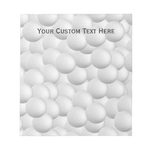 Golf Balls, aangepast blocnote