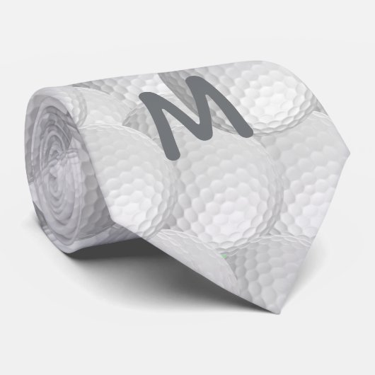 Golf Balls aangepast stropdas monogram (Opgerold)