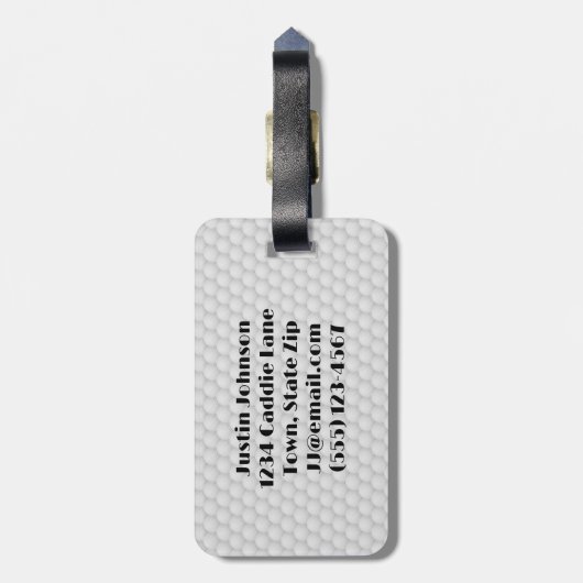 Golf Balls Abstract Design Bagagelabel (Achterkant verticaal)