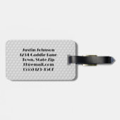 Golf Balls Abstract Design Bagagelabel (Achterkant horizontaal)