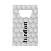 Golf Balls Abstract Design Bottle Open Creditkaart Flessenopener (Voorkant)