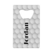 Golf Balls Abstract Design Bottle Open