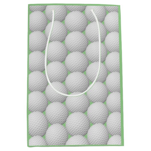 Golf Balls Abstract Design Gift Bag Medium Cadeauzakje (Voorkant)