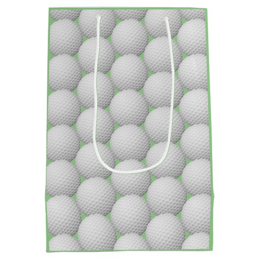 Golf Balls Abstract Design Gift Bag Medium Cadeauzakje (Achterkant)