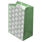 Golf Balls Abstract Design Gift Bag Medium Cadeauzakje (Achterkant Gekanteld)