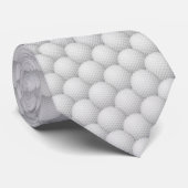 Golf Balls Abstract Design Necktie Stropdas (Opgerold)