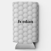 Golf Balls Abstract Design Seltzer Koelbox Seltzer Blikjeskoeler (Achterkant)