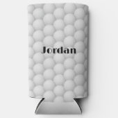 Golf Balls Abstract Design Seltzer Koelbox Seltzer Blikjeskoeler (Voorkant)