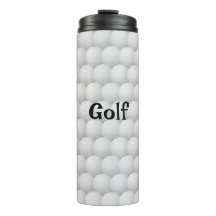 Golf Balls Abstract Design Thermal Tumbler
