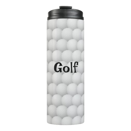 Golf Balls Abstract Design Thermal Tumbler Thermosbeker (Voorkant)