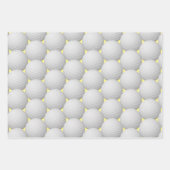 Golf Balls Abstract ontwerp — Papierset voor overv Inpakpapier Vel (Voorkant 3)