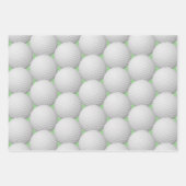 Golf Balls Abstract ontwerp — Papierset voor overv Inpakpapier Vel (Voorkant)