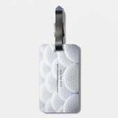 Golf Balls Bagagelabel (Achterkant verticaal)