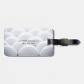 Golf Balls Bagagelabel (Achterkant horizontaal)