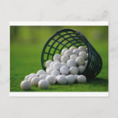 Golf Balls Bucket Briefkaart (Voorkant)