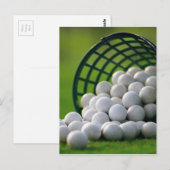 Golf Balls Bucket Briefkaart (Voorkant / Achterkant)