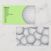 Golf Balls Collage Visitekaartje (Voorkant / Achterkant)