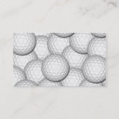 Golf Balls Collage Visitekaartje (Achterkant)