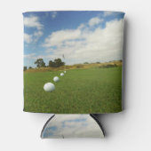 Golf Balls die naar de vlag zijn gelinkt, Blikjeskoeler (Voorkant)