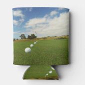 Golf Balls die naar de vlag zijn gelinkt, Blikjeskoeler (Achterkant)