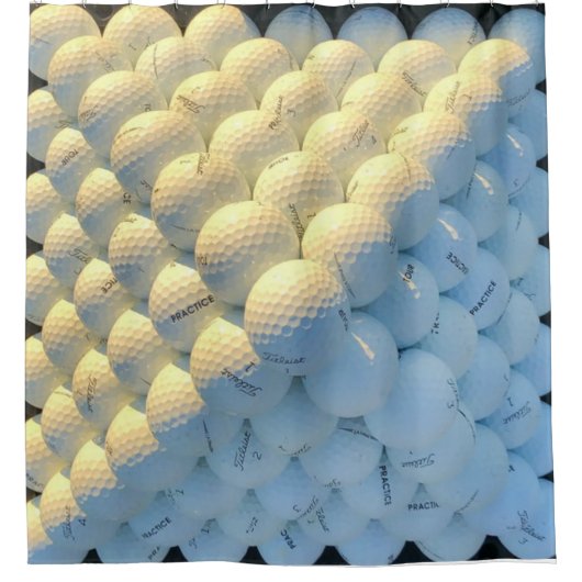 Golf Balls Douchegordijn (Voorkant)