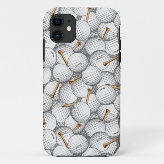 Golf Balls en T - shirts Iphone Case (Achterkant)