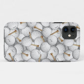 Golf Balls en T - shirts Iphone Case (Achterkant (horizontaal))