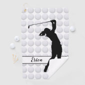 Golf Balls Girl Golfer Persoonlijke Golfhanddoek (Insitu)