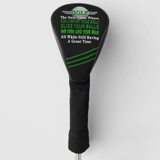Golf Balls Humor Golfheadcover (Voorkant)