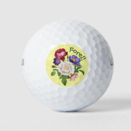 GOLF BALLS - Kleurrijk Floral Bouquet Design Golfballen
