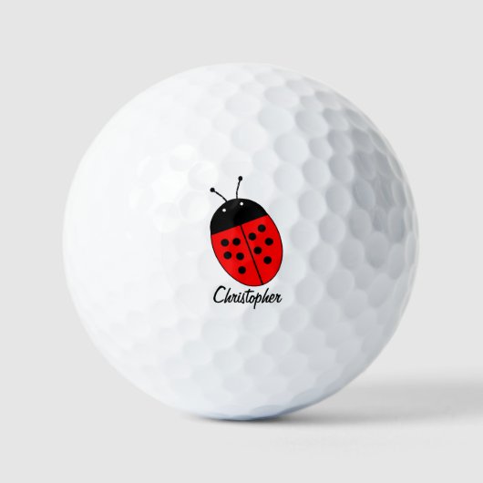 Golf Balls Ladybird Design Golfballen (Voorkant)