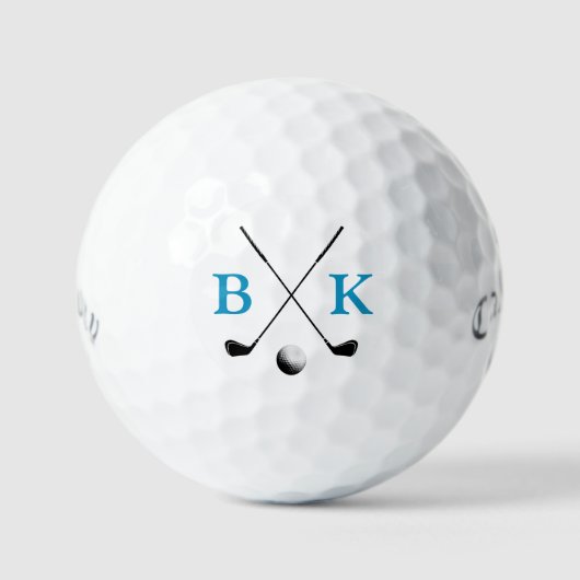 Golf Balls met initialen naam Golfballen (Voorkant)