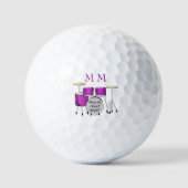 Golf Balls Monogrammed Drum Kit Ontwerp Golfballen (Voorkant)