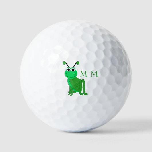 Golf Balls Monogrammed Grasshopper Design Golfballen (Voorkant)
