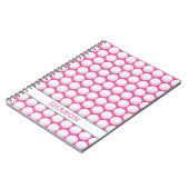 Golf Balls Name Pink Green White Notitieboek (Linkerzijde)
