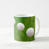 Golf Balls on Freshly Cut Grass Personalized Koffiemok (Voorkant rechts)