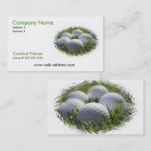 Golf Balls op een Visitekaartje (Voorkant / Achterkant)