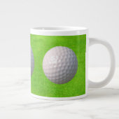 Golf Balls op Greens Golfer Grote Koffiekop (Rechts)