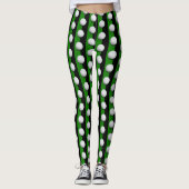 Golf Balls Pattern | Cool Girly Sport Gift Leggings (Voorkant)