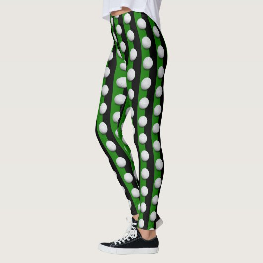 Golf Balls Pattern | Cool Girly Sport Gift Leggings (Links)