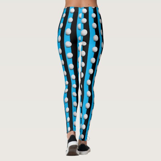 Golf Balls Pattern | Cool Girly Sport Gift Leggings (Achterkant)