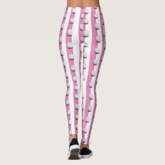 Golf Balls Pattern | Cool giro roze sport gift Leggings (Achterkant)