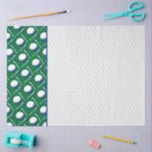 Golf Balls T - shirts Blue Green White Dimples Tissuepapier (Craft)